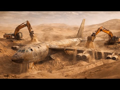 Restoring the Abandoned B-52 Bomber Found Buried in the Desert for Decades