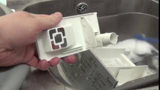 How to clean the soap tray of a front loader washing machine.