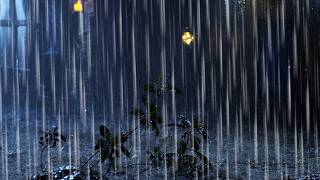 The rain lasted for three hours last night, making it cool and perfect for a good night's sleep