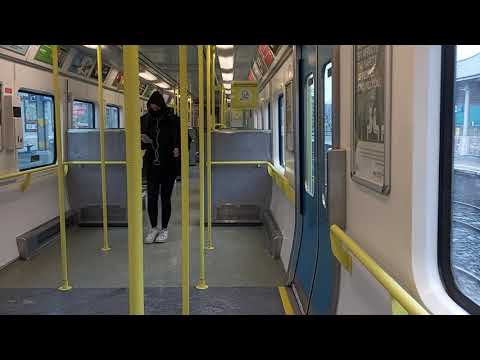 onboard DART class 8600 no.8637 ride between killiney and greystones