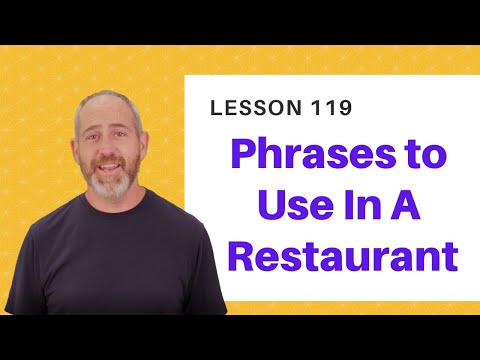 Spanish Phrases To Use in A Restaurant | The Language Tutor *Lesson 119*