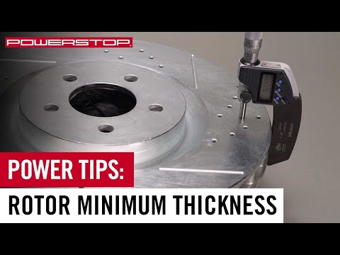 Minimum Rotor Thickness Chart