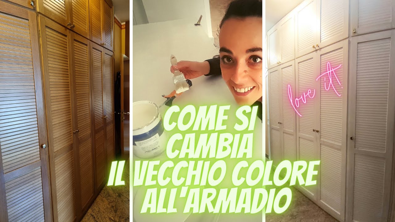 Come cambiare il vecchio colore del tuo armadio, come nuovo e più luminoso senza doverlo acquistare