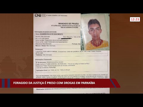 Foragido da justiça é preso com drogas em Parnaíba 13 01 2022