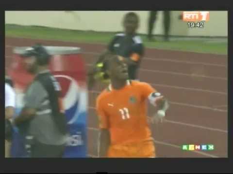 CAN 2012/Quarter-finals. Ivory Coast - Equatorial Guinea. 1st goal by Didier Drogba