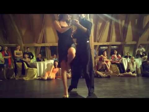  Maria Mondino  and  Ismael Ludman  are  dancing  to  a  nontraditional song