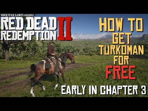 Red Dead Redemption 2 - FREE TURKOMAN,  How to steal a Braithwaite Arabian/Turkoman in Chapter 3