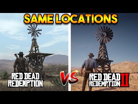 RDR 1 PLACES VS RDR 2 PLACES (LOCATIONS AND MAP COMPARISON)