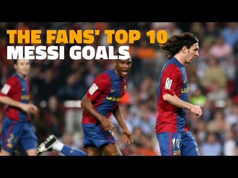 Messi's best 10 goals, according to the fans
