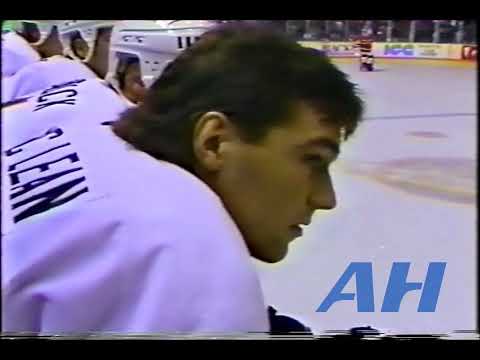 NHL Mar. 1, 1991 Vancouver Canucks v Montreal Canadiens (R) Bob Mason v Shayne Corson