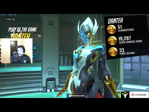 Danteh Echo God - 51 elims! POTG! [ Overwatch Season 32 Top 500 ]
