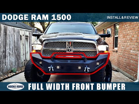 Dodge Ram 1500 Full Width Front Bumper w/ Winch Plate & LED Spotlights | Install & Review