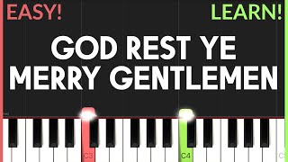 God Rest Ye Merry Gentlemen | EASY CHRISTMAS Piano Tutorial