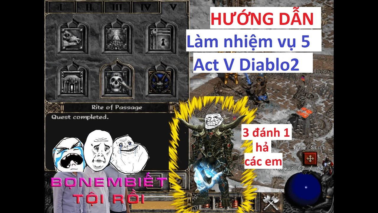 Hướng dẫn chi tiết nhiệm vụ Diablo II