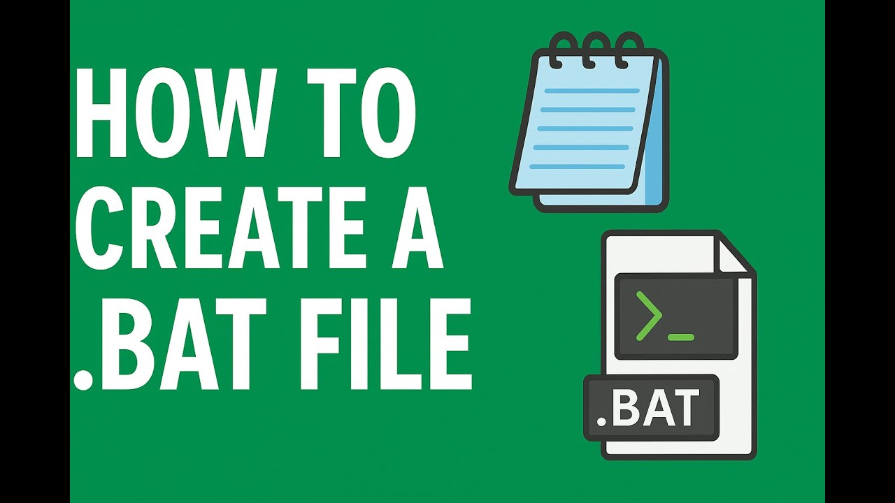 How to Create a .BAT File in Notepad | Beginner Tutorial