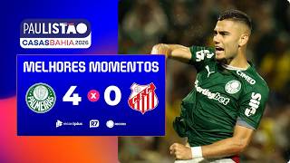 PALMEIRAS 4 X 0 CAPIVARIANO | MELHORES MOMENTOS DAS QUARTAS DE FINAL DO PAULISTÃO