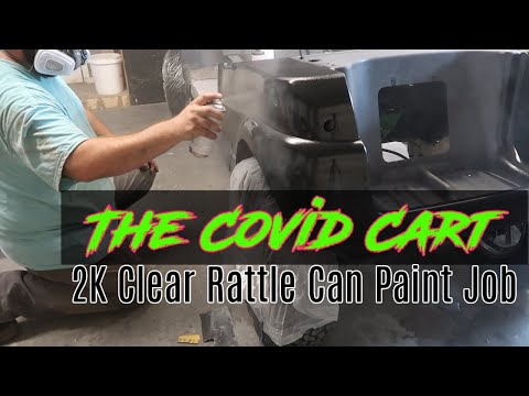 Part of a video titled How To Paint A Club Car Precedent Golf Cart at HOME - YouTube