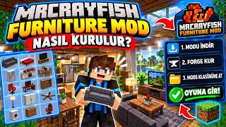 Minecraft MrCrayfish Furniture Mod Nasıl Kurulur? | Türkçe Rehber
