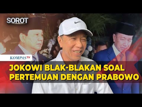Jokowi blak-blakan Ketika Ditanya Isi Pertemuan dengan Prabowo