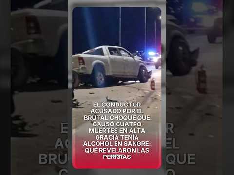 El conductor acusado por el brutal choque que causó cuatro muertes en Alta Gracia