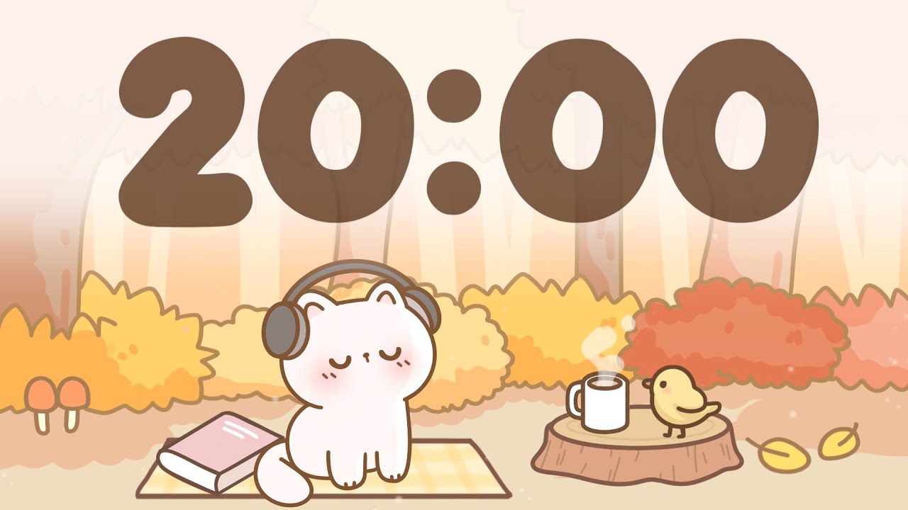 20 Minute Timer 🧡 Study Timer for Classroom Focus