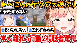 ぺこらハウスのケツ穴で好き勝手遊ぶねねちが面白すぎるw【ホロライブ/切り抜き/VTuber/ 桃鈴ねね / 兎田ぺこら 】