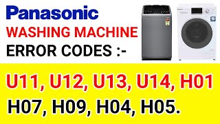 Panasonic Fully Automatic Washing Machine Error Codes U11||u12 ...