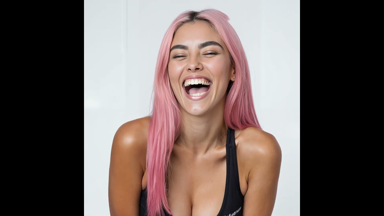 AI-Generated Influencer Portrait — Static Camera with Expressive Smile