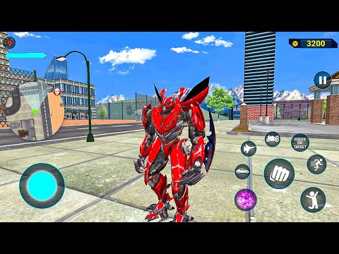 Red Mirage Multiple Transformation Jet Robot Car Game 2020 - Android Gameplay