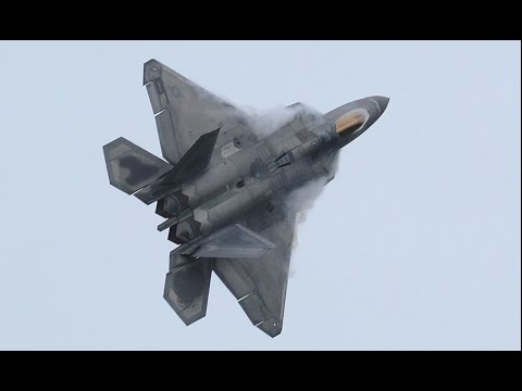 USAF Heritage Flight | F-22 & P-51 | Duxford Flying Legends