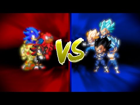 Shadow vs Vegeta (Sonic the hedgehog VS Dragonball Super) [SPRITE ANIMATION] [REMAKE]