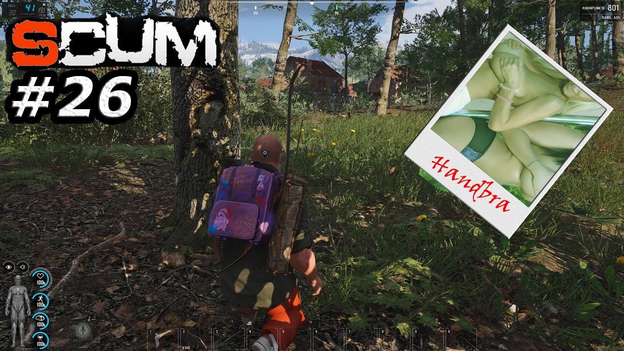 Mit dem Hello Kitty Rucksack unterwegs Bumm und Zack Handbra Version SCUM RUN26 GAMEPLAY GERMAN