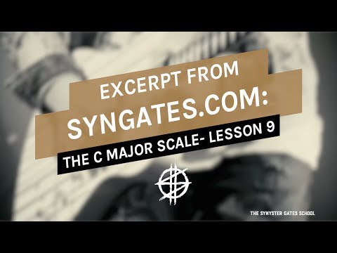 The C Major Scale - Lesson 9 - SynGates.com