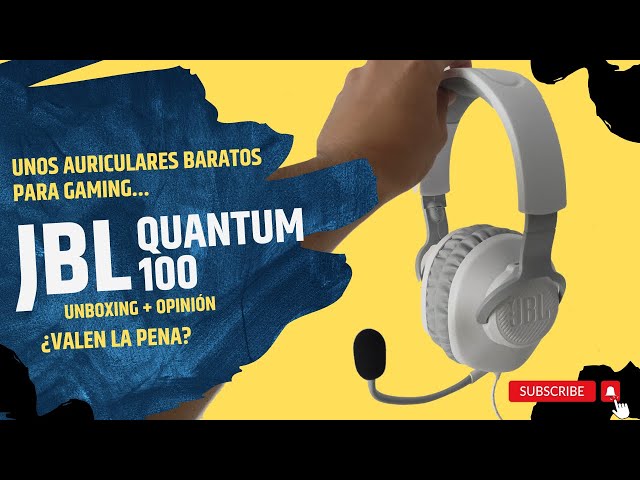 Vídeo relacionado con JBL Quantum 100 Auriculares para gamers con sonido QuantumSOUND, micrófono Boom diseño ligero, cómodo y llamativo, compatible con múltiples plataformas, en negro