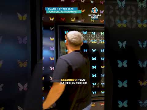 Thumbnail for Ovation of the Seas - "Borboletas Interativas" Obra de arte a bordo do navio | #shorts  #cruzeiros