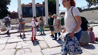 Възстановка за робството в Римската империя.