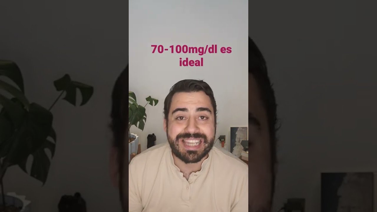¿Cuál es el nivel ideal de glucosa en sangre en la diabetes #shorts