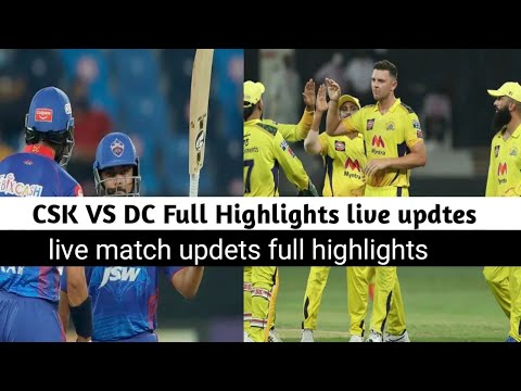 csk vs dc qualifier 1 highlights 2021 | csk vs dc full match highlights live match |