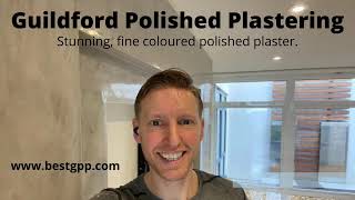 Album cover: Polished plaster feature wall. 