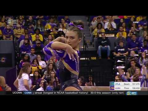 Shae Zamardi (LSU) - Floor Exercise (9.8) - Florida at LSU 2017