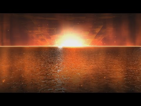 4K Golden Water Sunset Animated Wallpaper 2160p