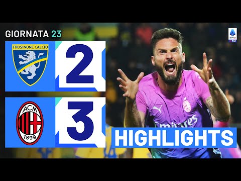 Video highlights della Frosinone vs Milan (2 a 3) - Giornata 23 - Fantacalcio e fantamedie