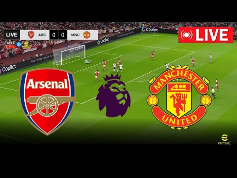 🔴 LIVE Arsenal vs Manchester United | Premier League | PES 21 Simulation Gameplay