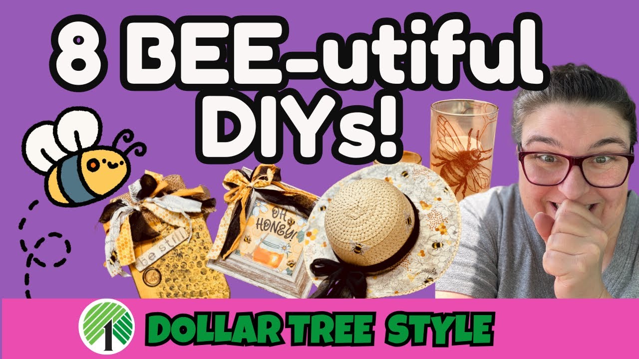 8 Buzz-Worthy Bee DIYs Using Dollar Tree Finds!