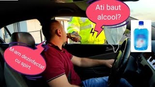 VIDEO - Un polițist s-a trezit cu alcoolemie la volan după ce și-a dezinfectat mâinile cu spirt 1 video