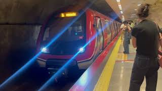 (M4 Line🟣 CAF S3500 Train 3 Arriving Ayriliklicesme [Kadikoy Bound]