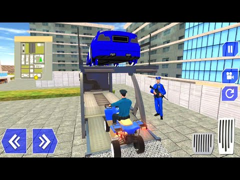 US Police ATV Quad Bike Transport Cargo Plane Game - Android GamePlay #27