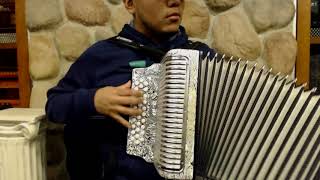 Video thumbnail for 2913 - Black White Hohner Corona II Classic Diatonic Button Accordion GCF  MM 31 12 GCF $1299 by Liberty Bellows