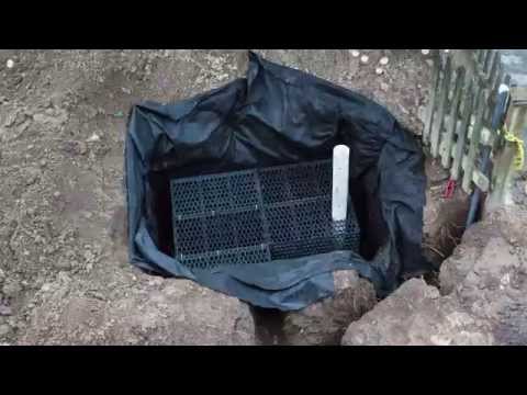 Timelapse install of an R-Tank Rainwater Infiltration System