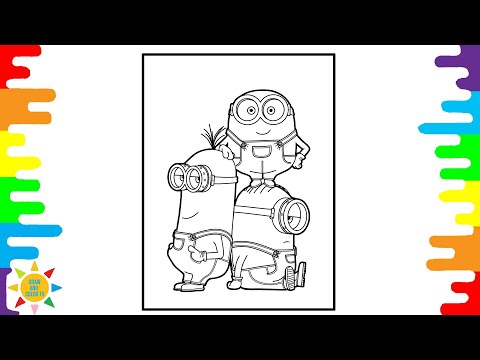 Minions: The Rise of Gru Coloring Page | Minions Coloring | Coloring Page | Janji - Heroes Tonight